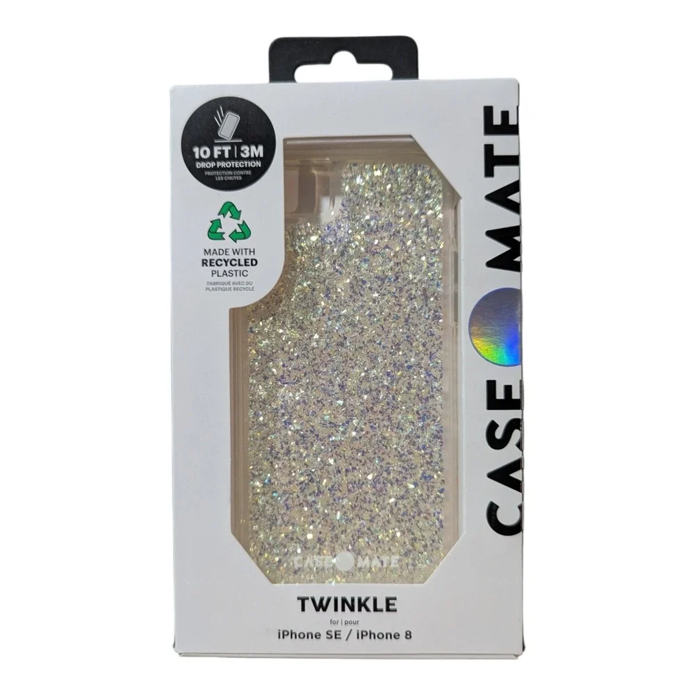 i1. Case-Mate Twinkle Case For Apple iPhone SE/iPhone 8 - Iridescent‎ Twinkle